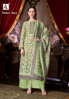Alok suit winter aura wholesale dress material suppliers in mumbai